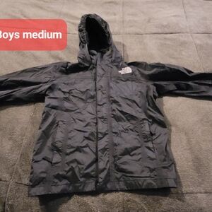 The North Face Black Hooded Jacket. Youth Size Medium.